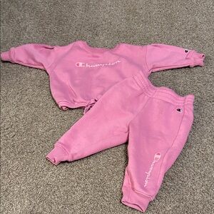 Champion Pink Kids' Logo Jogger Sweatpants